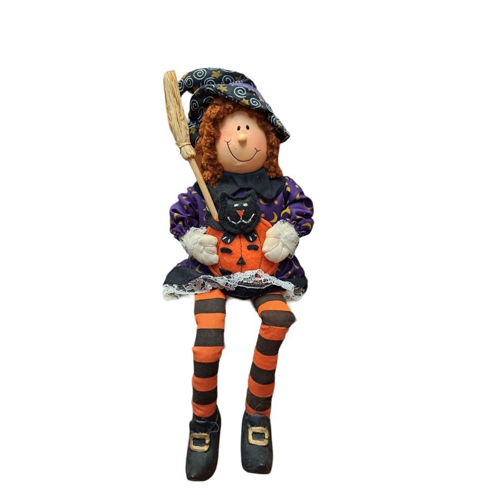 Avon Witch Porcelain Doll Shelf‎ Sitter Gift Collection Vintage NIB 10 Inches